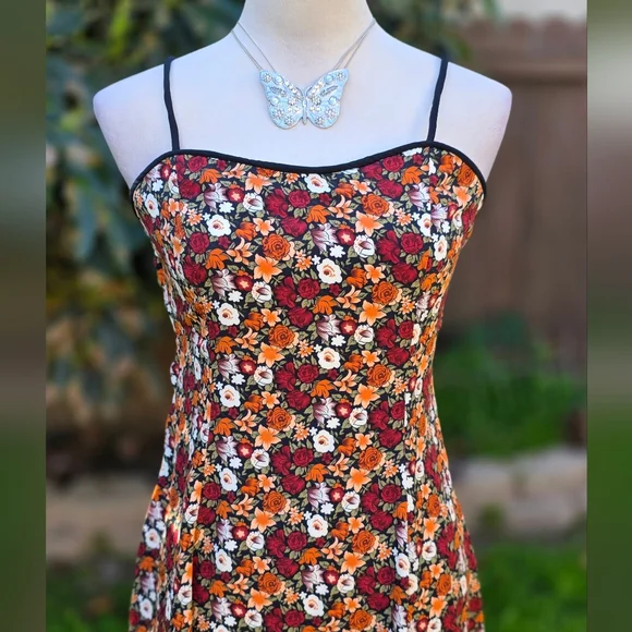 Lucky Bird Vintage Floral Maxi Colorful Sundress - Picture 2 of 9